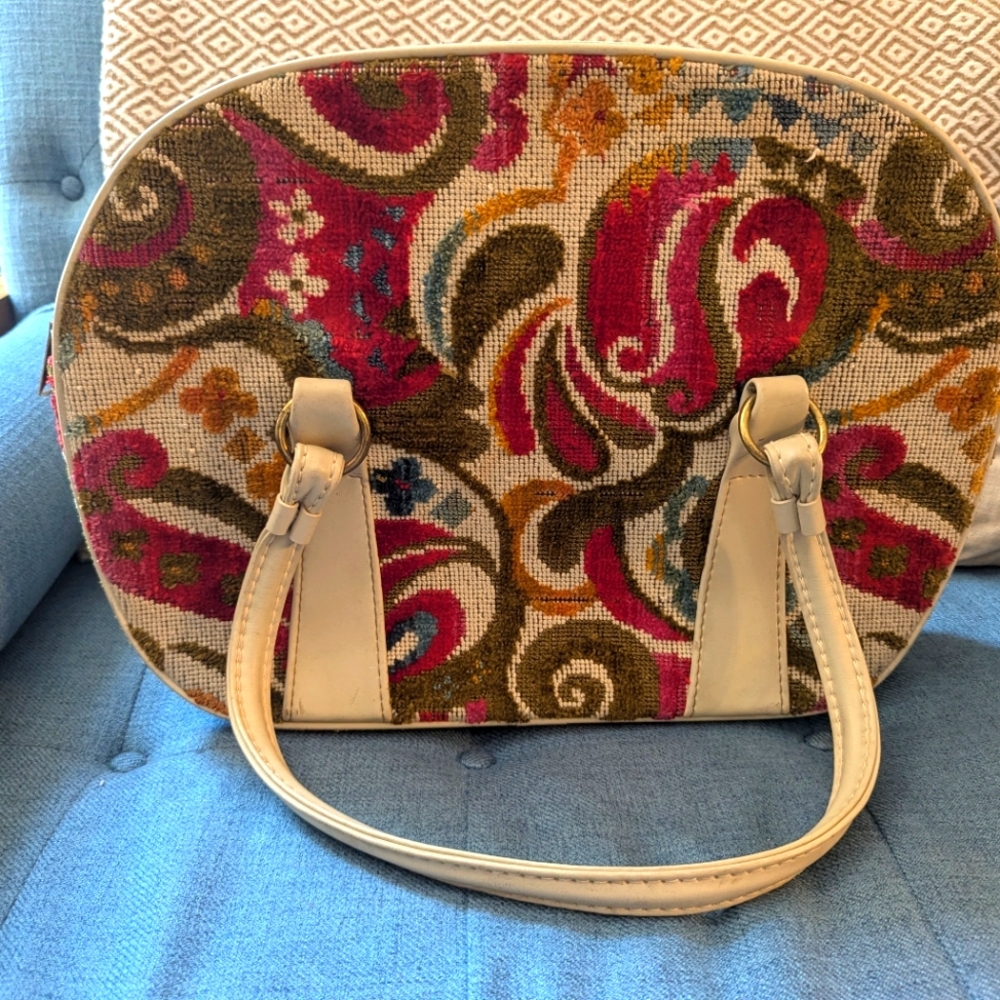 Vintage Colorful Carpet Bag